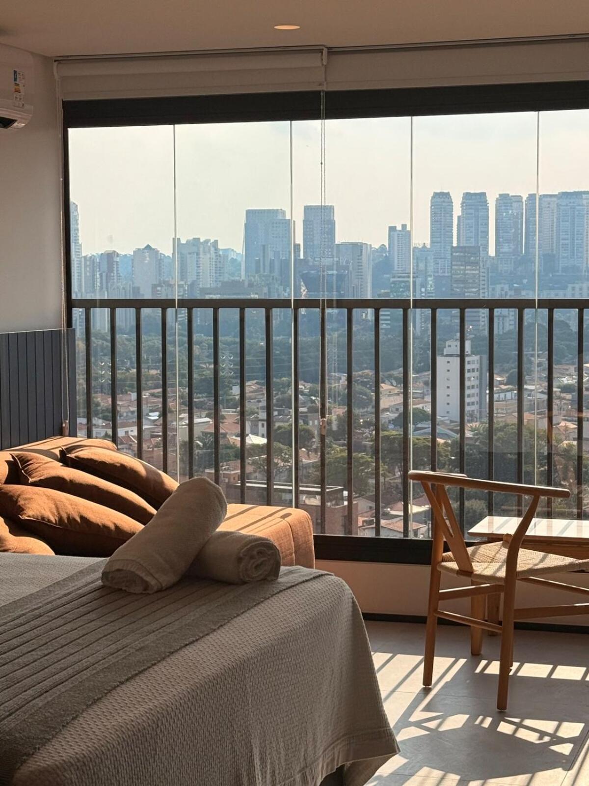Apartamento Com Estacao De Trabalho E Vista Proximo A Faria Lima E Congonhas São Paulo Exteriör bild